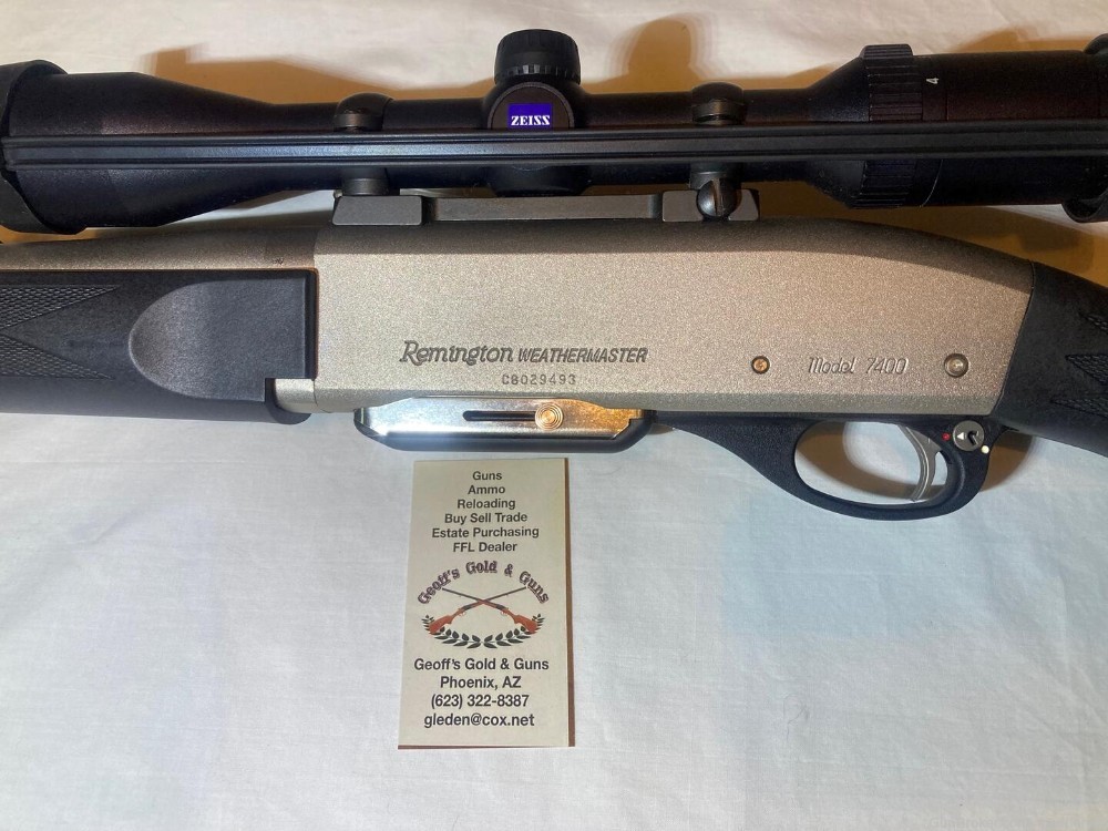 Remington 7400 Weathermaster 30-06 22" Zeiss Conquest 3x9-40mm Scope 467-img-1