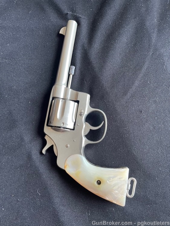 1st year - Colt New Service Double Action Revolver .44 Russian Pearl-img-9