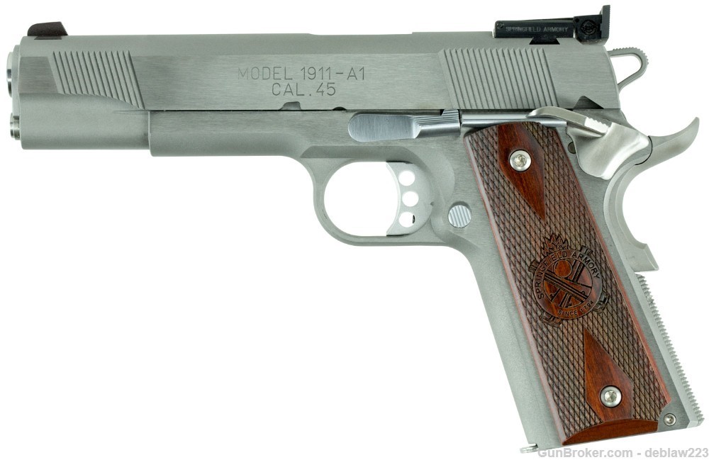 Springfield 1911 Loaded Target Stainless Steel SS 45ACP LayAway PI9132LCA-img-2