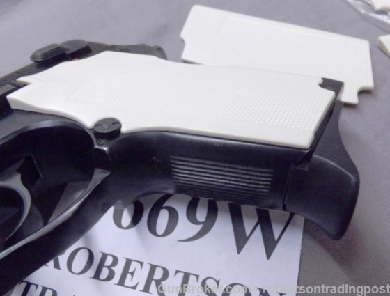 Smith & Wesson 469 669 Grips Hard Imitation Ivory White Polymer New 4669W-img-7