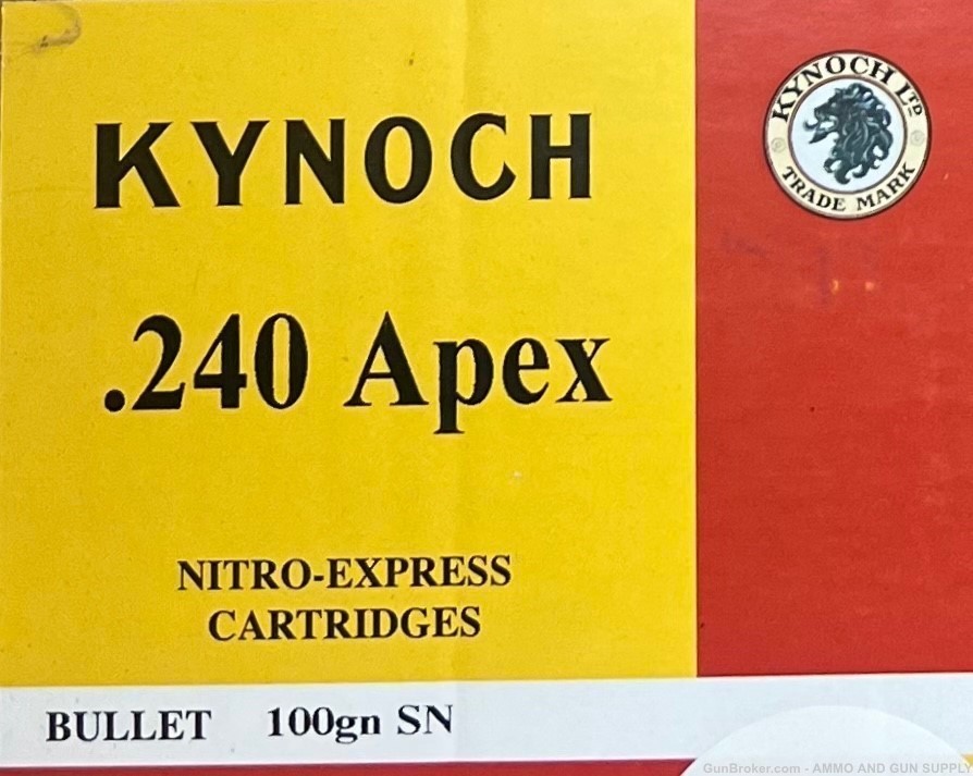 KYNOCH- UK - 240 APEX 100 GR SN - 5-ROUND BOX - BUY NOW!-img-0