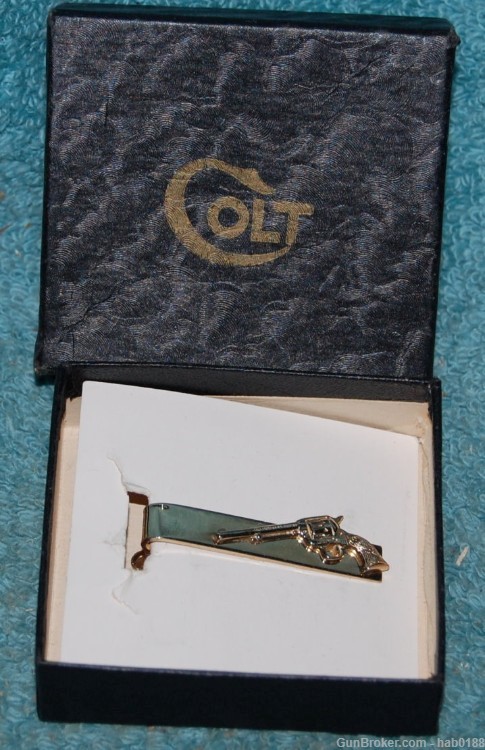 Colt Firearms SAA Tie Bar w/ Original Box 1968 Single Action Army-img-0