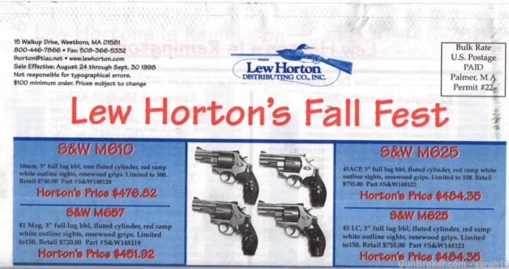 S&W 3" SS LEW HORTON 610-2 ORIG BOX & PAPERS 10MM FACTORY LETTER 1 OF 318-img-4
