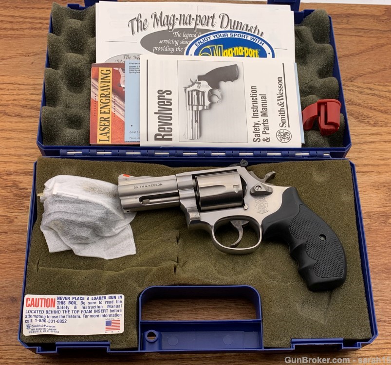 S&W 3" SS MAGNAPORT SPECIAL MODEL 696 FACTORY LETTER & ORIG BOX 1 OF 289-img-31
