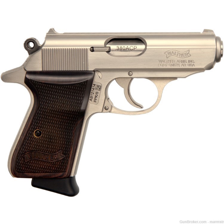 Walther PPK/S 380 with Walnut Wood Grips 4796004WG-img-0
