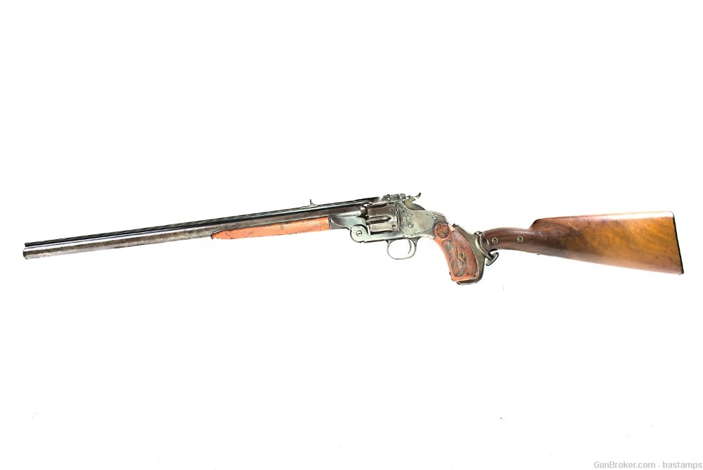 Very Rare Smith & Wesson Model 320 Revolving Rifle - SN: 670 (Antique)-img-2