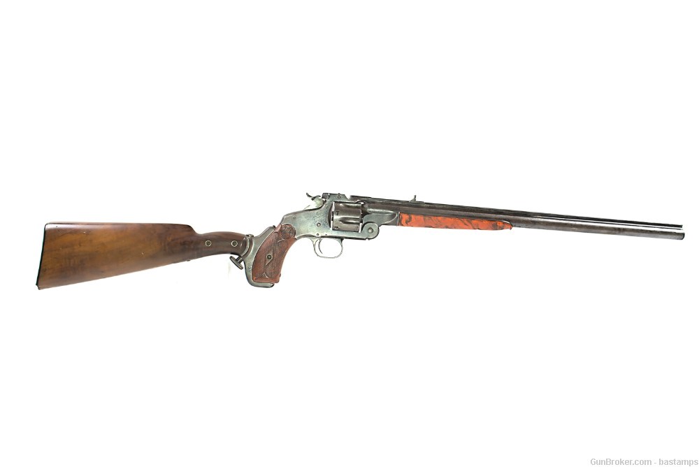 Very Rare Smith & Wesson Model 320 Revolving Rifle - SN: 670 (Antique)-img-1