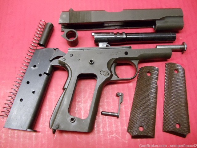 WWII ITHACA Model 1911A1 45ACP Pistol M1911A1 C&R-img-14