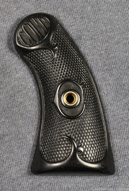 COLT FACTORY POLICE POSITIVE NARROW-BUTT HARD RUBBER GRIPS-img-2