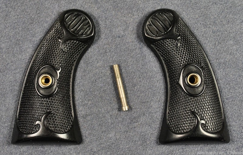 COLT FACTORY POLICE POSITIVE NARROW-BUTT HARD RUBBER GRIPS-img-0