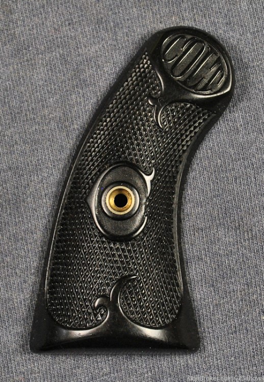 COLT FACTORY POLICE POSITIVE NARROW-BUTT HARD RUBBER GRIPS-img-1