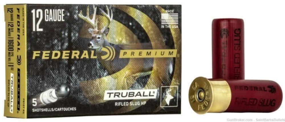 Federal Premium TruBall 2.75" Rifled Hollow Point Slug - 5 Rounds-img-0