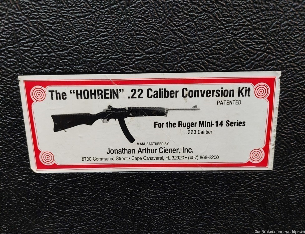 Jonathan Arthur Ciener, Inc. "HOHREIN" .22 LR conversion kit for the Ruger -img-1