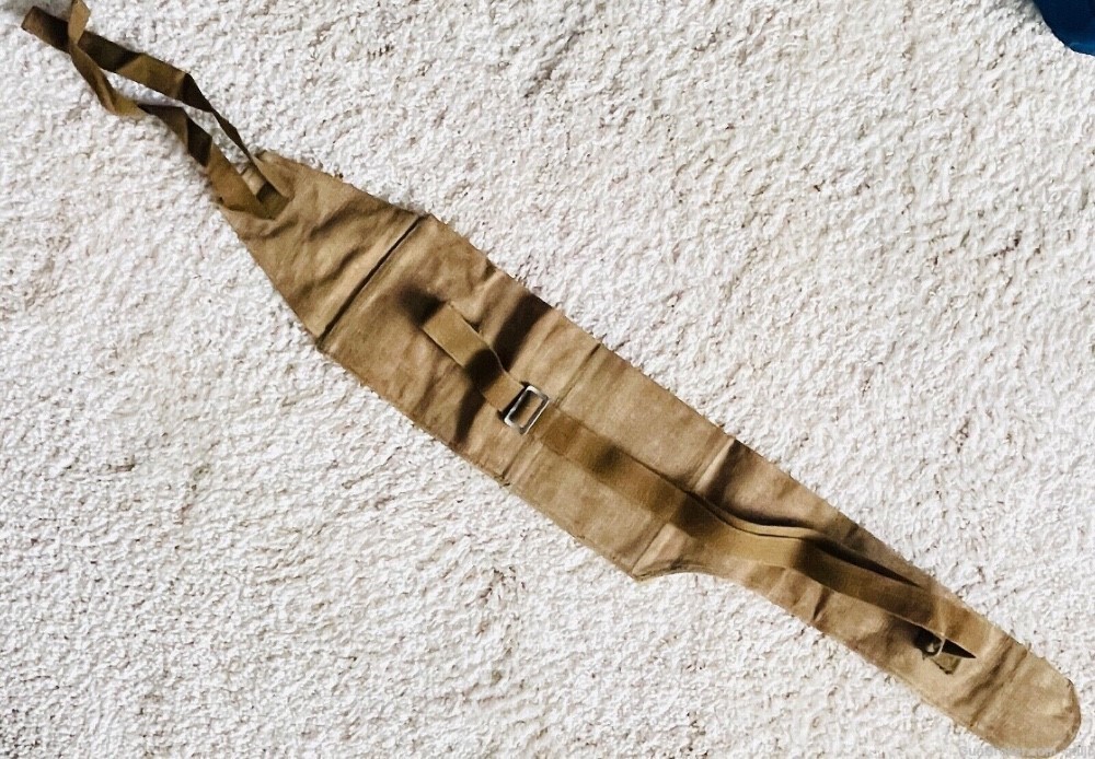 RUSSIAN E. GERMAN RIFLE / BARREL POUCH CASE UKNOWN USE / UNISSUED  AK 47 74-img-2
