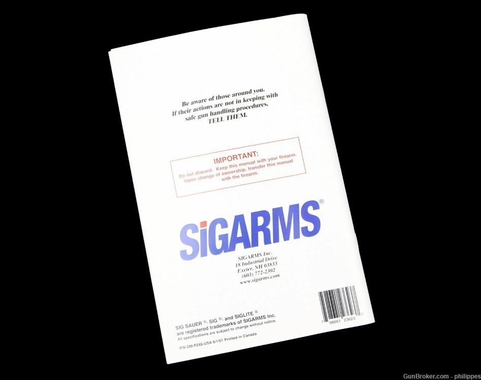 SiGARMS SIG SAUER Pistol Owner's Manual for P220, P225, P226, P229, & More-img-5