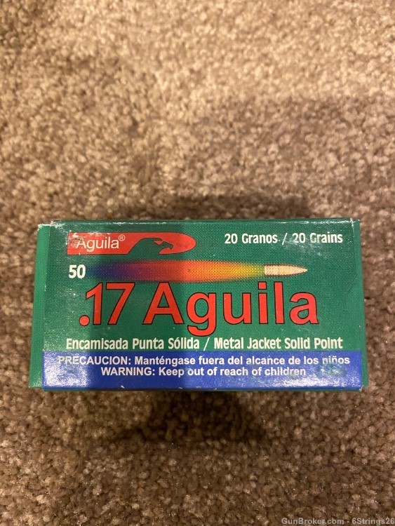 Aguila .17 20 grain 50 count-img-0