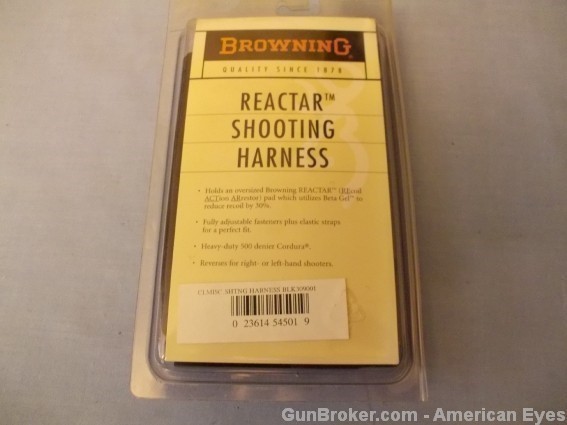 Browning Reactar Shooting Harness # Blk309001-img-0
