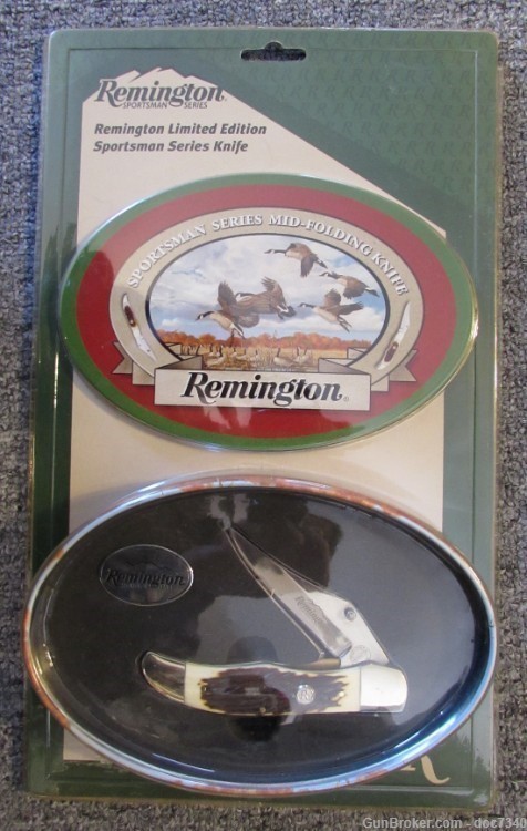 Remington Limited Edition Sportsman Knife & Collectable tin-img-0