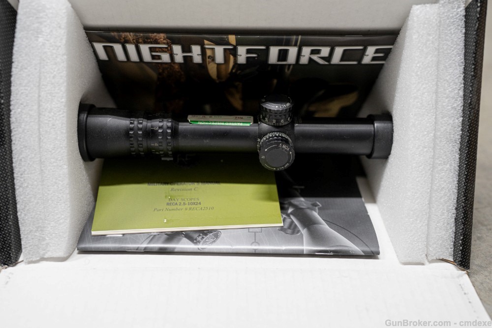 Nightforce 2.5-10x24 ARMY SPEC MK12 MK14 MK17 USASOC SOCOM RANGER KAC-img-3