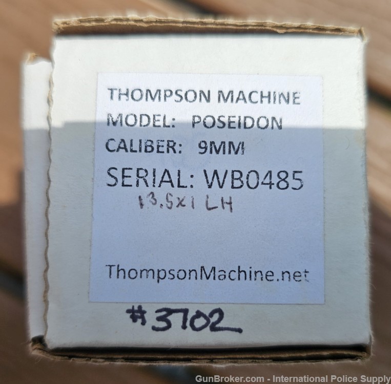 Thompson Machine Poseidon 9mm Suppressor, NEW, 13.5x1LH-img-6