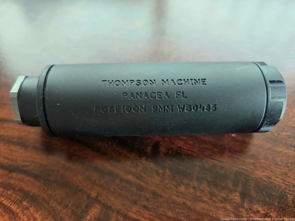 Thompson Machine Poseidon 9mm Suppressor, NEW, 13.5x1LH-img-1