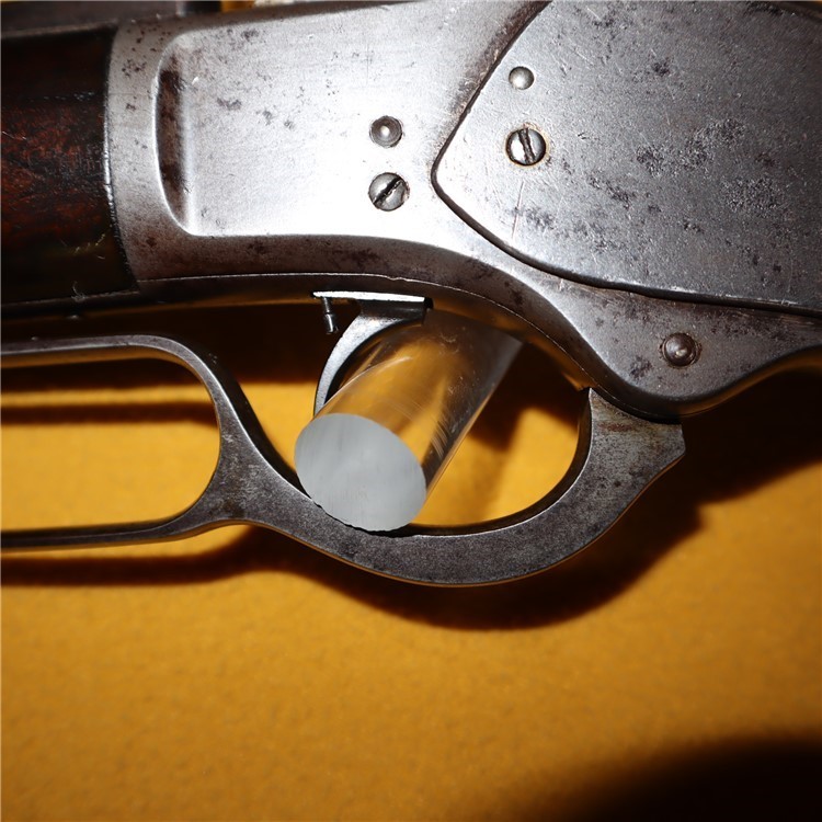 Winchester Model 1873 1st. Model, Raised Thumbprint, Single Set Trigger,28"-img-6