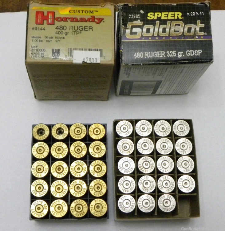 39 Rds of Hornady and Speer Brass for the 480 Ruger-img-0