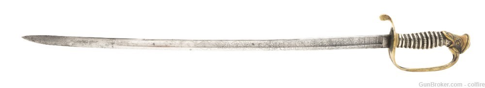 US Model 1850 Foot Officer’s Non Regulation Silver Grip Sword (SW1378)-img-3