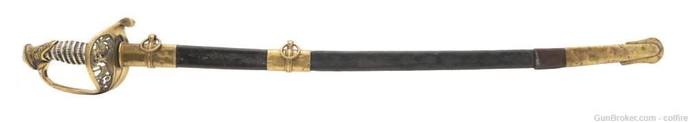 US Model 1850 Foot Officer’s Non Regulation Silver Grip Sword (SW1378)-img-2