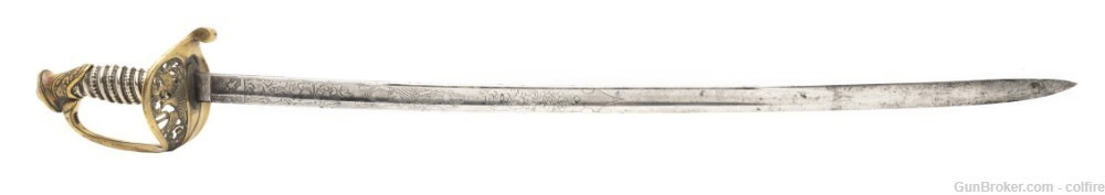 US Model 1850 Foot Officer’s Non Regulation Silver Grip Sword (SW1378)-img-0