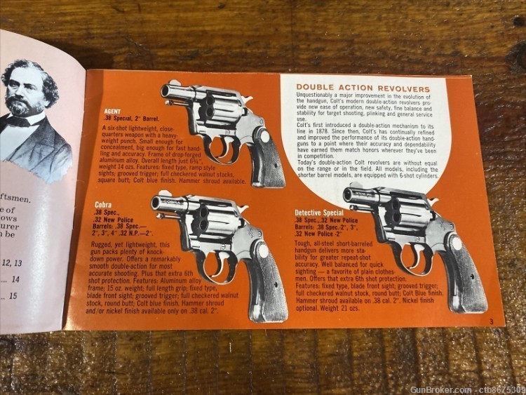 Vintage Colt Pamphlet Showing Colt 1970 Rifles, Pistols and Revolvers.-img-3