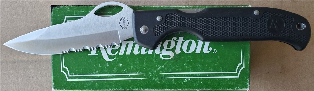 Remington Lock Back Made in USA Patented Black  NEW!   18695-img-0