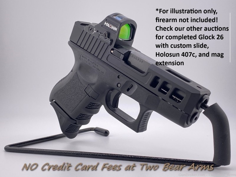 Glock 26 Gen 3 Custom Cut Slide AND Holosun 407c *NEW*-img-7