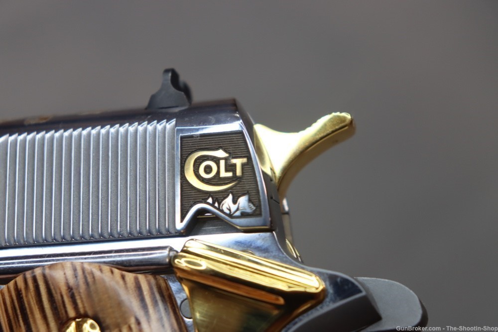 Colt 1911 Pistol LOST STATE OF FRANKLIN Gold Engraved 45ACP Stainless 45 SA-img-35