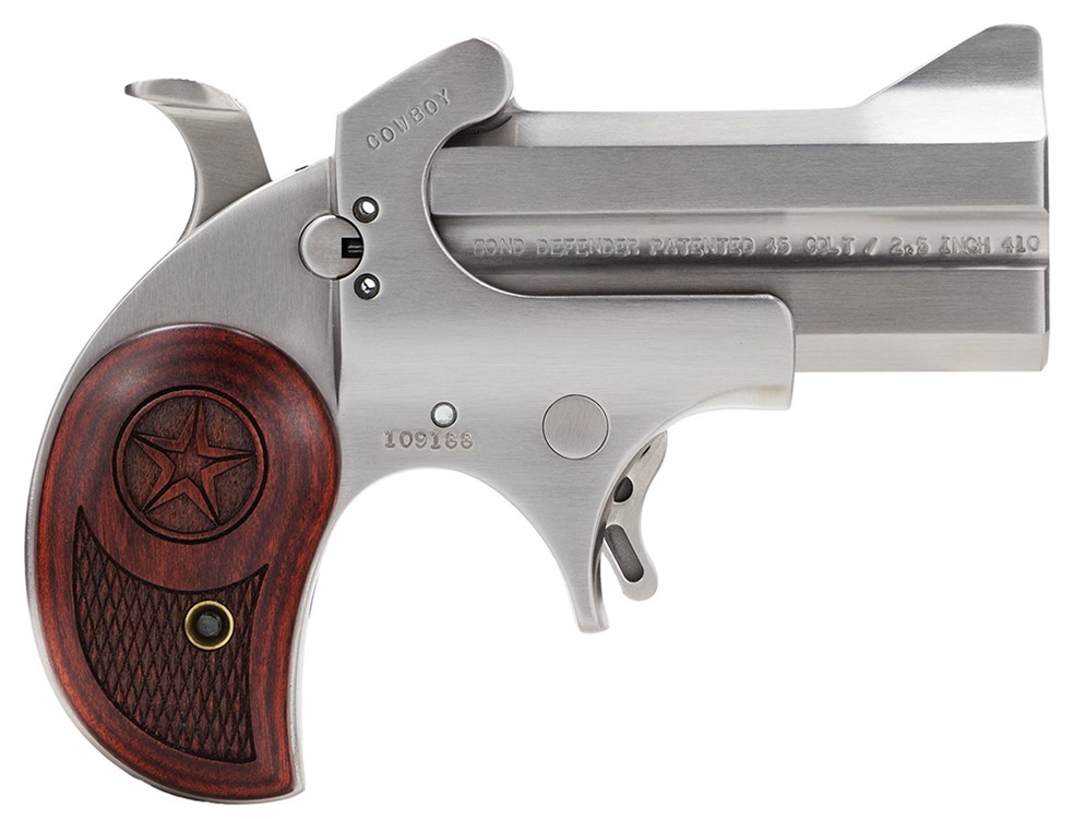 Bond Arms Cowboy Defender .45 Colt/410 Shot 3 BBL Polished SS Finish-img-2
