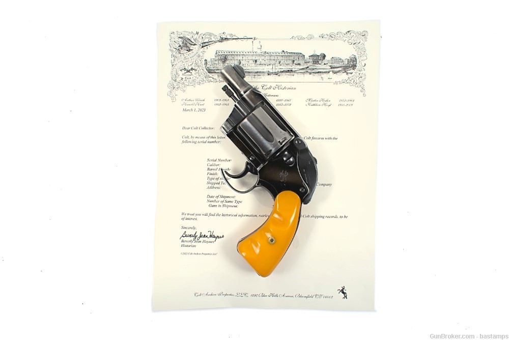 Colt Cobra "Fitz Special" Revolver in 38 Special with Letter - SN: 1695-LW-img-0