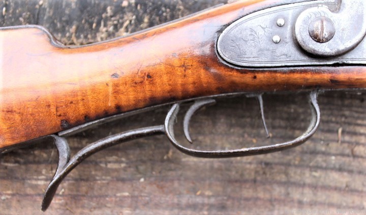 Mid 1800's Fall & Cunningham Nashville, Tn. Full Stock Long Rifle-img-26