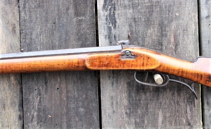 Mid 1800's Fall & Cunningham Nashville, Tn. Full Stock Long Rifle-img-12