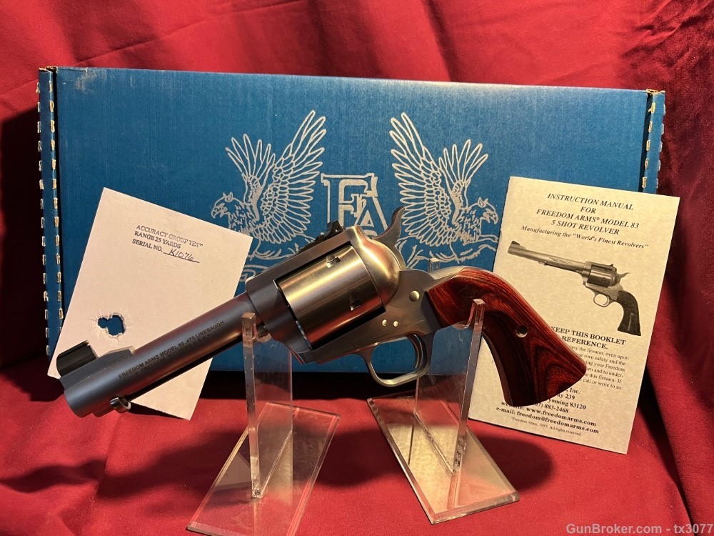 New In Box Freedom Arms Premier 83 475 Linebaugh 4.75” Barrel-img-0