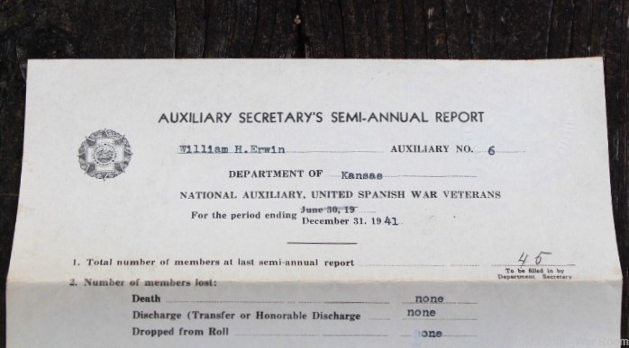 USWV Auxiliary Secretary's Semi Annual Report for Auxiliary No. 6-img-2