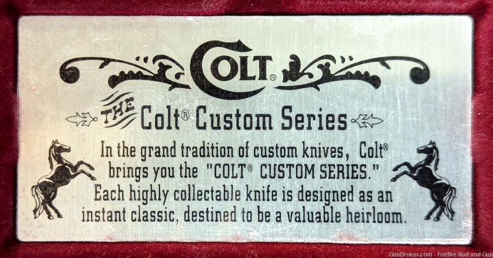Colt Custom Series CT-223 Knife, Sheath, & Presentation Case-img-2
