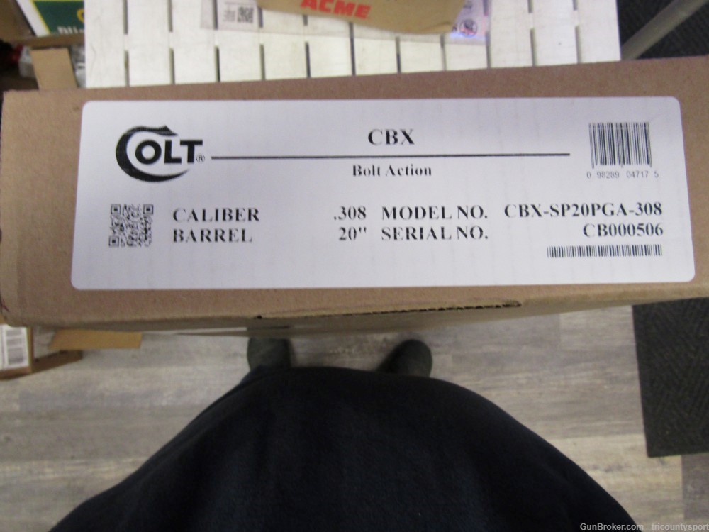 Colt Mfg CBXSP20PGA308 CBX Tachunter 308 Win 5+1 20" Black Nitride Steel -img-0