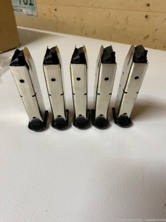 Lot of 5  new Beretta 92 \ CX4 Storm Nickle  9mm mags 17 round Eagle brand -img-1