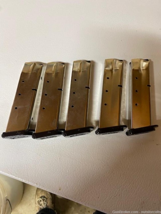 Lot of 5  new Beretta 92 \ CX4 Storm Nickle  9mm mags 17 round Eagle brand -img-2