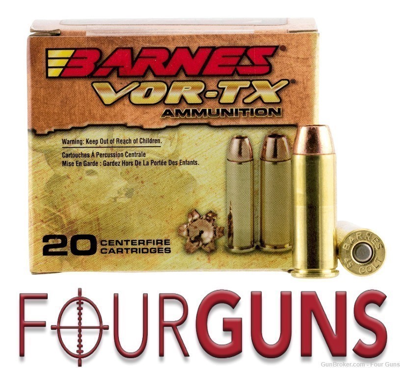 Barnes VOR-TX 45 Colt 200 Grain XPB HP Ammunition -img-0