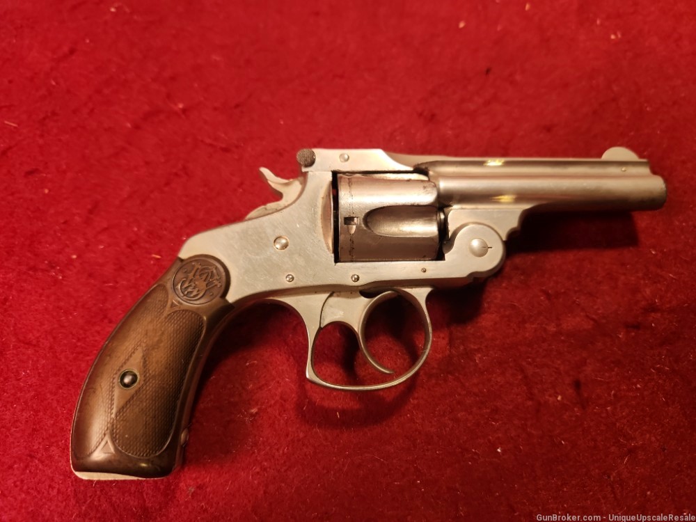 Smith & Wesson 38 Double Action Third model break top revolver -img-0