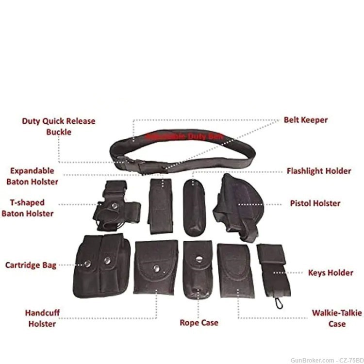 Tactical Duty Belt - 10-in-1 Utility Modular Equipment System -img-5