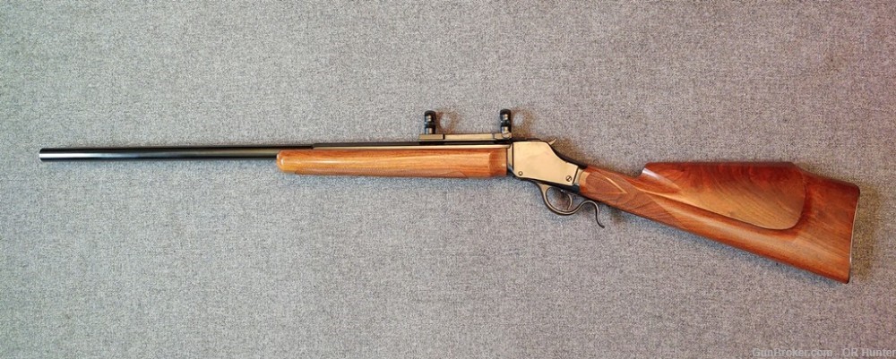 Winchester Model 1885 Custom Varmint Rifle, .225 Win., Extras, Nice!-img-1