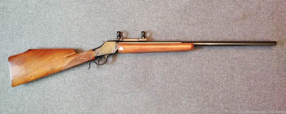 Winchester Model 1885 Custom Varmint Rifle, .225 Win., Extras, Nice!-img-0