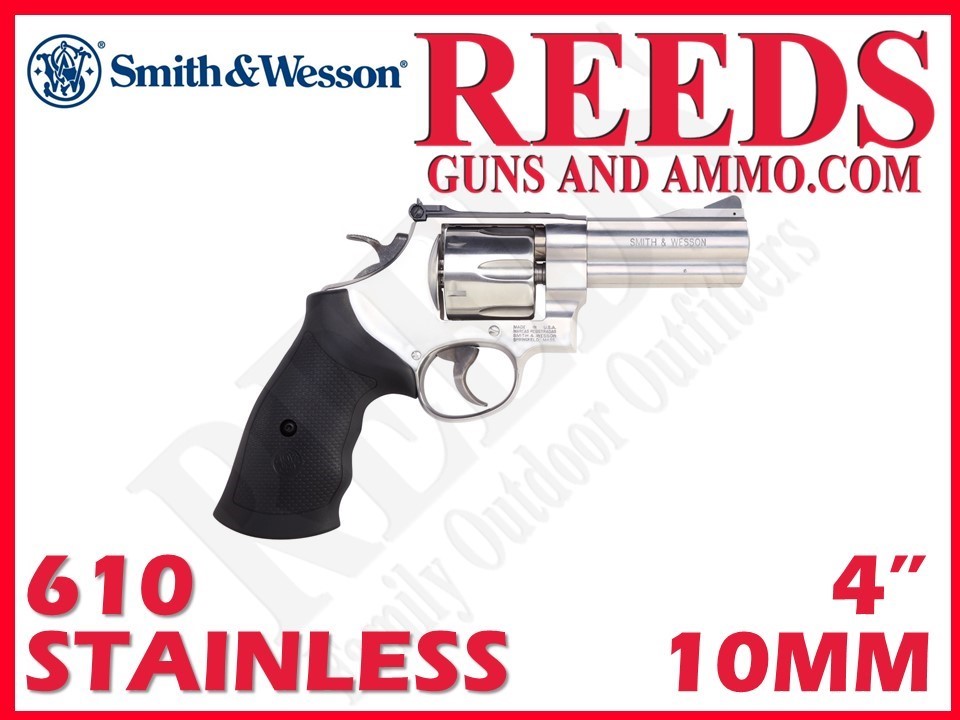 Smith & Wesson 610 Stainless 10mm 4in 6 Shot 12463-img-0